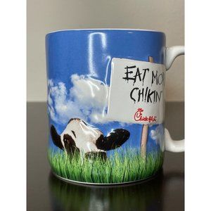 Chick Fil A Eat Mor Chikin 3D Mug Cow in Field 12oz